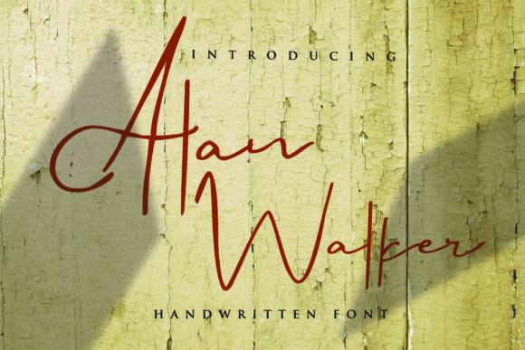 Alan Walker: A Timeless Script Handwritten Font for Elegant Editorial Design