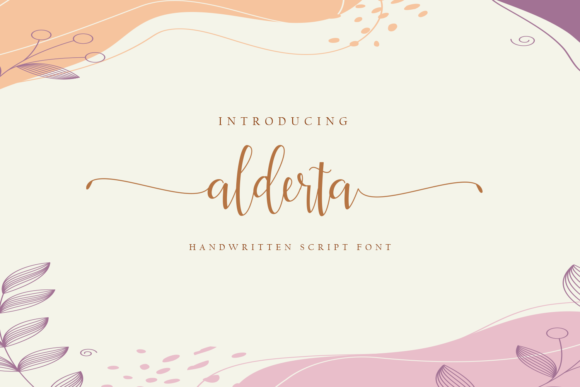 Alderta Handwritten Font for Elegant Craft Projects