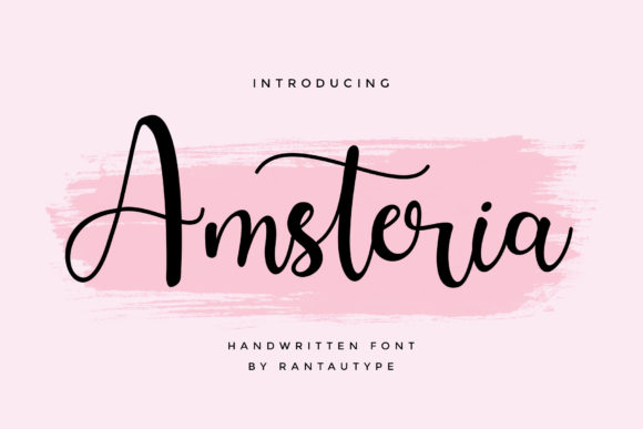 Amsteria: A Dreamy Script Font