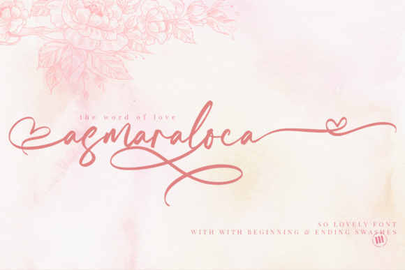 Asmaraloca Handwritten Font for Elegant Craft & Printables