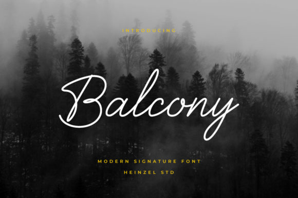 Balcony Font: A Flowing Handwritten Typeface for Elegant Branding
