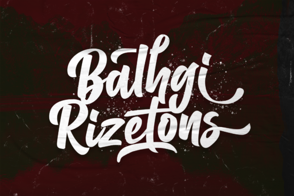 Balhgi Rizetons: A Timeless Script Handwritten Font
