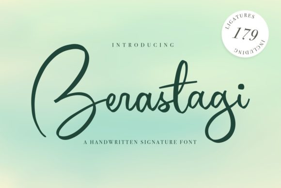Berastagi Font: Delicate Handwritten Elegance for Makers