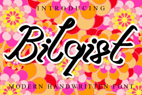 Bilqist: A Flowing Handwritten Font for Makers