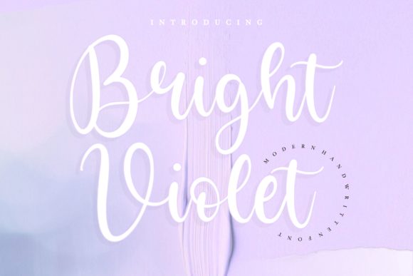 Bright Violet Font for Elegant Branding