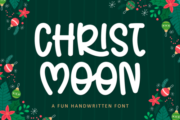 Christ Moon Script Handwritten Font for Christmas Crafts