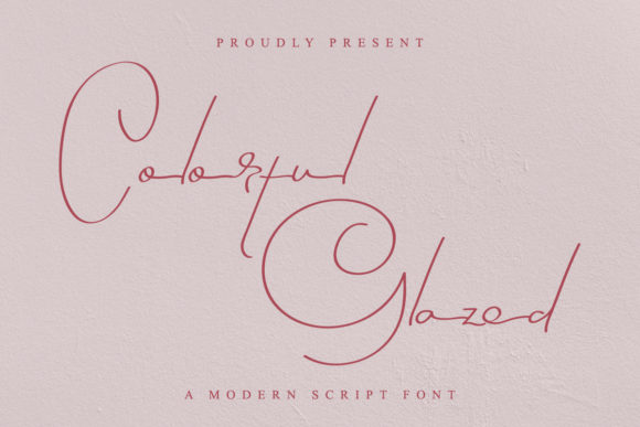 Colorful Glazed: A Premium Script Handwritten Font for Expressive Branding