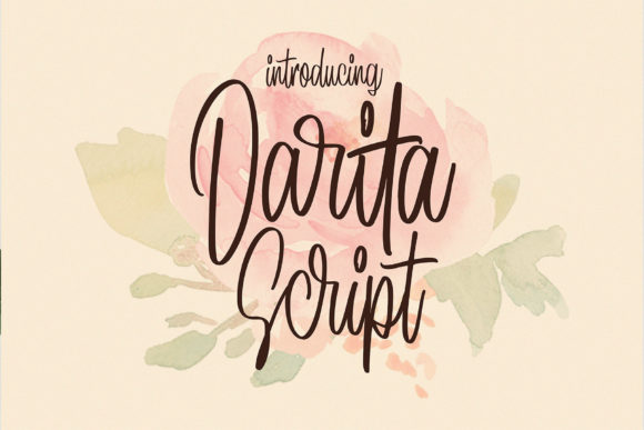 Darita Font: A Flowing Handwritten Typeface for Elegant Campaigns