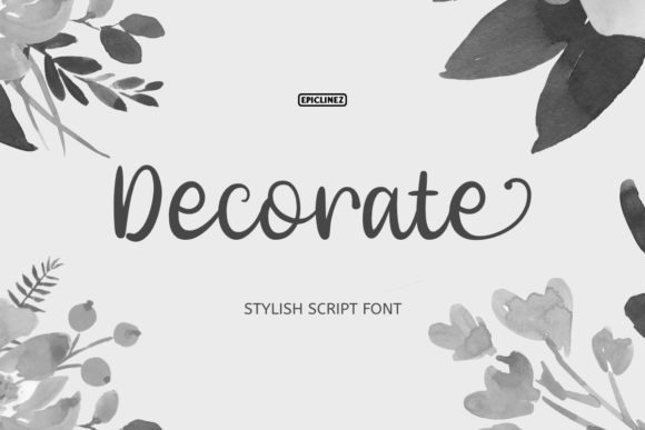 Decorate: A Stylish Font for Small Business Branding