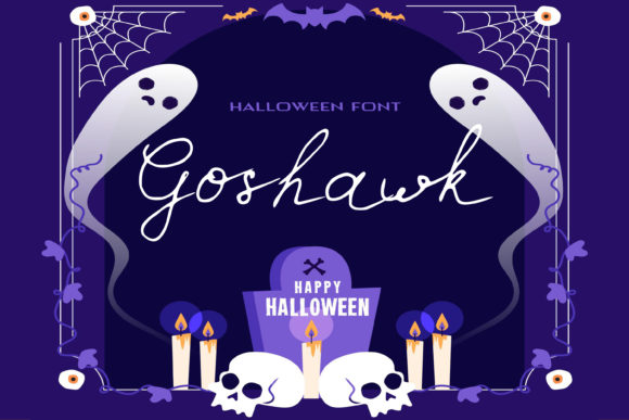 Goshawk Font for Halloween Branding and Craft Business Identity