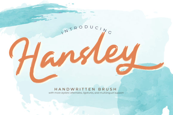 Hansley: A Relaxed Handwritten Font for Small Business Branding