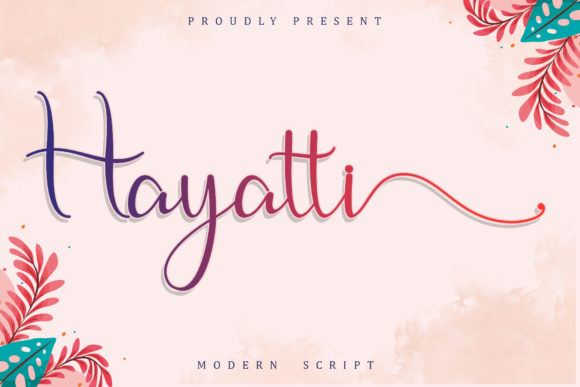 Hayatti: A Delicate Script Handwritten Font for Elegant Digital Branding