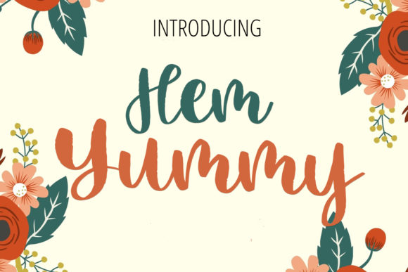 Hem Yummy: A Summery Script Handwritten Font for Creative Fonts