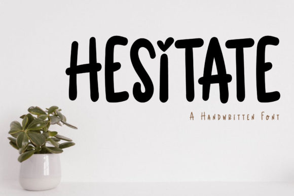 Hesitate Font for Small Business Branding