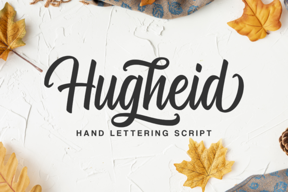 Hugheid Script Handwritten Font for Makers