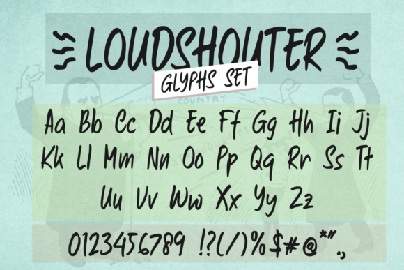 Loudshouter: A Script Handwritten Font for Authentic Branding