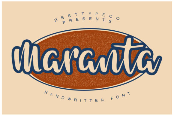 Maranta: A Bold, Quirky Handwritten Font for Small Business Branding