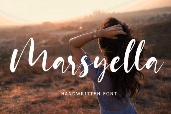 Marsyella Font: Elegant Script Handwritten Typeface for Crafters