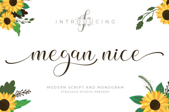 Megan Nice Script Handwritten Font for Branding