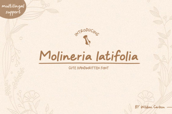 Molineria Latifolia: A Script Handwritten Font for Editorial Distinction