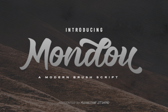 Mondou Script Handwritten Font for Elegant Brand Identity