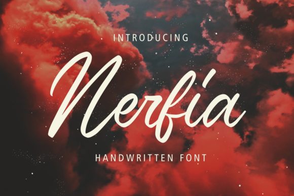 Nerfia Handwritten Font for Elegant Craft Projects