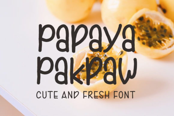 Papaya Pakpaw: A Modern Script Handwritten Font for Digital Design