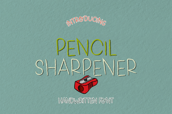 Pencil Sharpener Font: A Youthful Script Handwritten Typeface