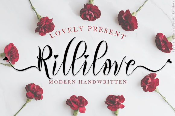 Rillilove Script Handwritten Font for Romantic Brand Campaigns