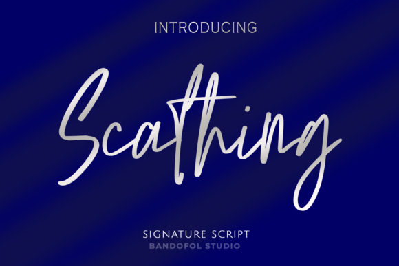 Scathing: A Stylish Script Handwritten Font for Standout Campaigns