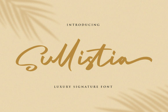 Sullistia Font for Creative Projects