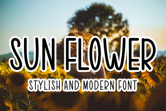 Sun Flowers: A Modern Handwritten Font for Thoughtful Design