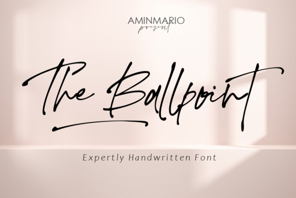 The Ballpoint Script Handwritten Font for Editorial Design