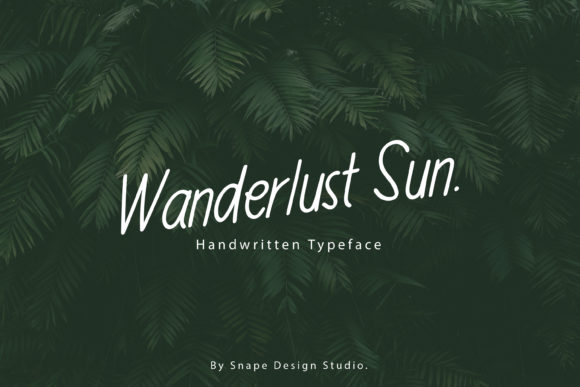 Wanderlust Sun Font: Delicate Script Handwritten Fonts for Scroll-Stopping Brand Content