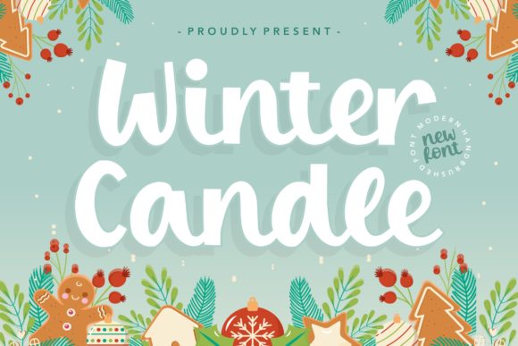 Winter Candle Font for Warm, Modern Branding
